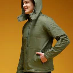 HERE&NOW Pure Cotton Padded Jacket with Detachable Hood image 5