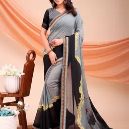 LeeliPeeri Designer Poly Georgette Saree-picture-19