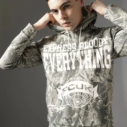 FCUK Typography Printed Hooded Sweatshirt-picture-34