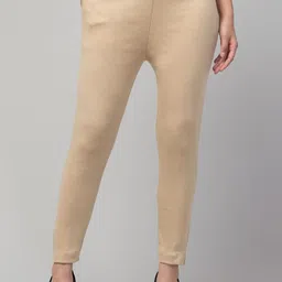 CROWN KING Women Slim Fit Easy Wash Trousers-image-65