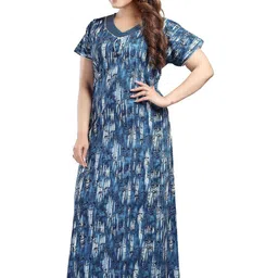 LIFE-TALE Printed Maxi Nightdress image 2