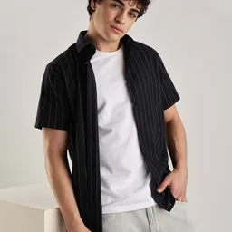 Calvin Klein Men Slim Fit Pinstripes Striped Casual Shirt-picture-35