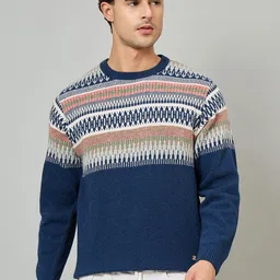 Duke Men Floral Printed Pullover-picture-37