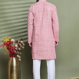 Armaan Ethnic Men Ethnic Motifs Regular Pure Cotton Kurta with Pyjamas image 4