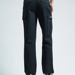 Monte Carlo Men Slim Fit Plain Cotton Cargos image 3