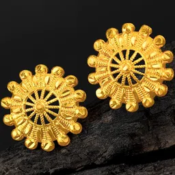 Luv Fashion Gold-Plated Brass Earrings image 3