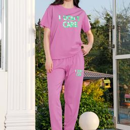Zeyo Printed Round Neck T-Shirt With Jogger-picture-46