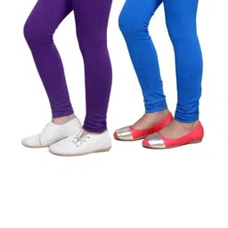 Tik Tok WEARS Girls Purple Churidar Length Leggings-picture-22