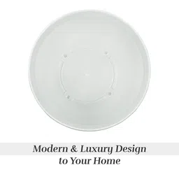 Kuber Industries White 12 Pieces Textured Flower Pots With Plate image 5