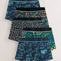 NEXT Boys Pack Of 5 Abstract Printed Trunks-picture-37