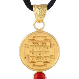 MEMOIR Gold-Plated Circular Pendants with Chains-picture-42