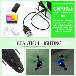 little finds RC Helicopter with Hand Gravity Sensor, Flying Toy with 3D Light & Safety Sensor image 2