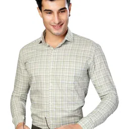 UR ETHICS Men Slim Fit Checked Formal Shirt-image-79