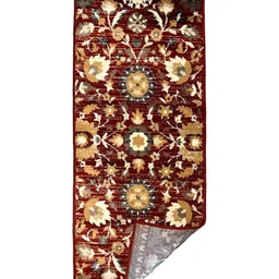 Sapana Carpet-Mats Maroon & Beige Floral Printed Floor Runner image 5