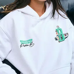 Bonkers Corner Women Printed Hooded Sweatshirt image 3