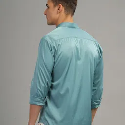 BS BLUE SQUAD Men Slim Fit Opaque Casual Shirt image 3