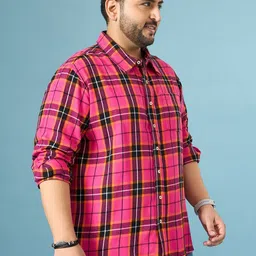 bigbanana Men Classic Tartan Checks Checked Casual Shirt image 4