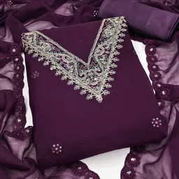 Maroosh Embellished Unstitched Dress Material-picture-35