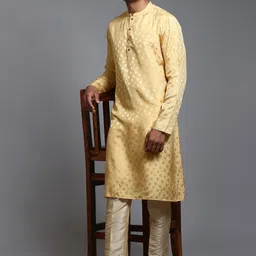 JBN Creation Men Jacquard Kurta image 4
