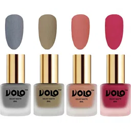 VOLO Set Of 4 Velvet Matte Nail Polish-8 ml Each Shade -20 -37 -38 -43 image 1