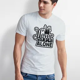 Seekbuylove Typography Printed Round Neck Pure Cotton Bio Finish T-shirt image 3