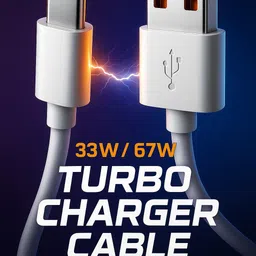 CABTRONICS USB Type C Cable 6 A 1 m Braided Copper 33W/67W Turbo Charger Cable | 6 A Fast Charging | Durable Tangle-Free Design (1 Meter)-picture-23