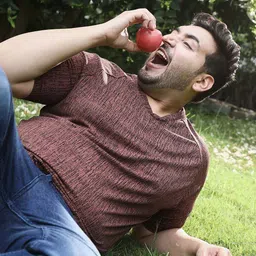 Instafab Plus Abstract Printed V-Neck Cotton T-shirt image 2