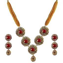 Vidhya Kangan Women Pink Jewellery Set-picture-35