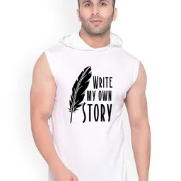 FABSTIEVE Printed Cotton Hooded Neck Basic Gym-Vest GYM_Vest_print-50_GYM_Vest M-picture-14