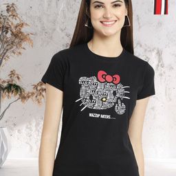 Metronaut Women Typography 2 Wonder Woman Printed Applique T-shirt-picture-31