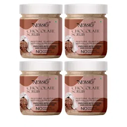 Newsio Set Of 4 Chocolate Scrub - 100 g Each image 1