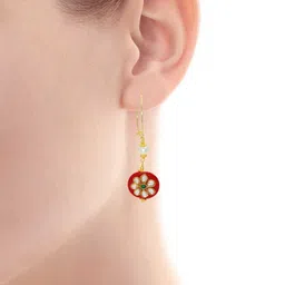 DZINETRENDZ Floral Drop Earrings image 3