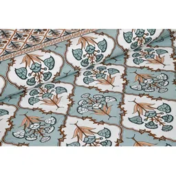 Myntra Elegant Homes Grey Printed Pure Cotton 180 TC King Bedsheet Set 2.74 m x 2.54m image 2