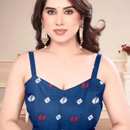 SUPERLAXMI Bandhani Zari Pure Chiffon Bandhani Saree image 3