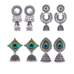 Sangria Alloy Silver-Plated Earrings-picture-18