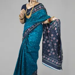ETHNIC ODISHA HANDLOOM Woven Design Pure Cotton Sambalpuri Saree image 3