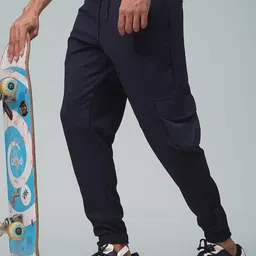 MADSTO Men Pack Of 2 Relaxed Fit Low-Rise Track Pants & Jogger image 3