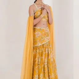 MAIVE Printed Sequinned Ready to Wear Lehenga & Blouse With Dupatta-picture-12