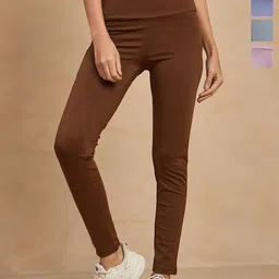 COLOR CAPITAL Women Pack of 4 Skin Fit Antimicrobial Tights-picture-13