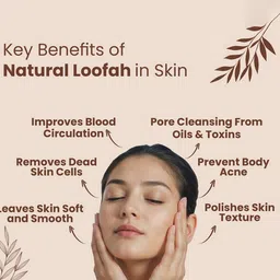 GLISNA Set Of 2 Sun Dried Loofah & Bath Scrubber image 5