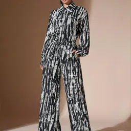 all about you Printed Shirt Collar Neck Shirt With Trousers Co-Ords-picture-38