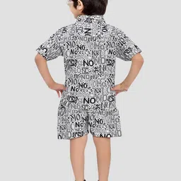 BAESD Boys Printed Short Sleeves Shirt With Shorts image 4