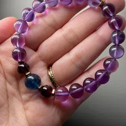 Divine souvenirs Unisex Artificial Beaded Elasticated Bracelet image 2