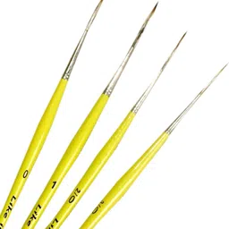like it Long Liner Brushes Set - 4 Fine Tip Paint Brushes for Detailing & Painting image 5