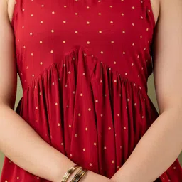 CELEBRAVO Geometric Print Empire Top image 2