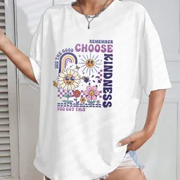CORSICA Graphic Printed Round Neck Drop-Shoulder Sleeves Oversized T-shirt image 3