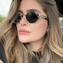 Dervin Unisex Oval Sunglasses with UV Protected Lens DRVN804 image 5