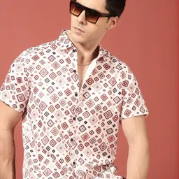 Voroxy Men Relaxed Printed Casual Shirt-picture-29