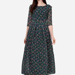 Fashion2wear Women Floral Print A-Line Maxi Dress-picture-33
