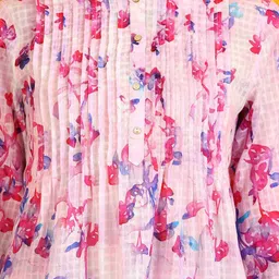 W Printed Round Neck Tunic With Trousers Co-Ords image 2